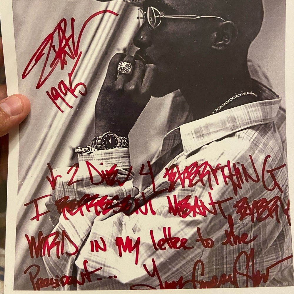 2pac signed (reprint) ✍🏼